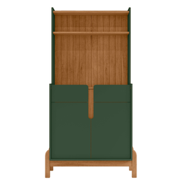 Aparador Buffet Balcão Cozinha Cantinho do Café para Sala de Estar e Jantar com 2 Portas e 2 Gavetas - 7