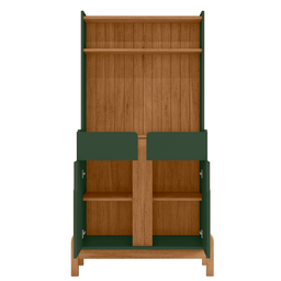Aparador Buffet Balcão Cozinha Cantinho do Café para Sala de Estar e Jantar com 2 Portas e 2 Gavetas - 8