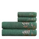 Ver imagem 1 de Jogo de Toalhas 4 Peça Macia Guadalupe - 500 G/m² - Verde