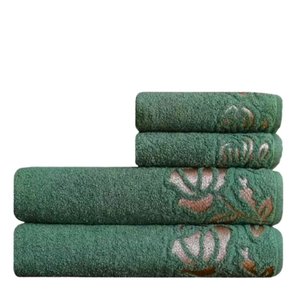 Jogo de Toalhas 4 Peça Macia Guadalupe - 500 G/m² - Verde