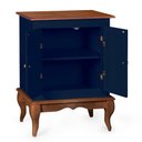 Ver imagem 4 de Gabinete para Banheiro 2 Portas com Pés Luiz Xv Dália 3057 - Azul Petróleo/imbuia Glazer