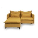 Ver imagem 3 de Sofá Modular 2 Lugares com Chaise e Pé Metal Sôma CabeCasa MadeiraOriginals