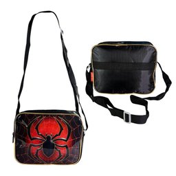 Mochila Escolar Infantil com Rodinha Kit com Estojo e Lancheira Termica de Aranha Bolsa para Crianç - 5