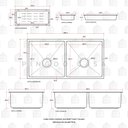 Ver imagem 7 de Cuba Dupla para Cozinha Gourmet Inox Tukano Pingoo.casa - Prata