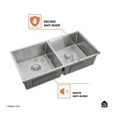 Ver imagem 4 de Cuba Dupla para Cozinha Gourmet Inox Tukano Pingoo.casa - Prata