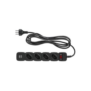 Protetor Eletronico Intelbras Epe204 4 Tomadas 2 Usb Preto