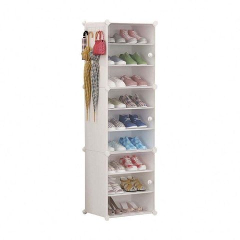 Armario Organizador Grande 9 Prateleiras Multiuso Sapateira Porta Treco Brinquedo Roupa Bota Ajustav