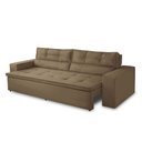 Ver imagem 5 de Sofá Retrátil e Reclinável 2 Lugares com Molas 1,80m Veronica Suede Capuccino