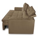 Ver imagem 7 de Sofá Retrátil e Reclinável 2 Lugares com Molas 1,80m Veronica Suede Capuccino