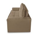 Ver imagem 6 de Sofá Retrátil e Reclinável 2 Lugares com Molas 1,80m Veronica Suede Capuccino