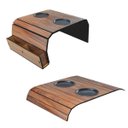 Ver imagem 1 de Kit Suporte Porta Copos + Controle Braço de Sofá Mdf