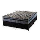 Ver imagem 5 de Conjunto Cama Box Queen c/ Molas Ensacadas Montreal Preto 158x198x64