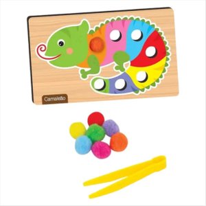 Jogo Educativo Montessori Pega Pompom - Nig