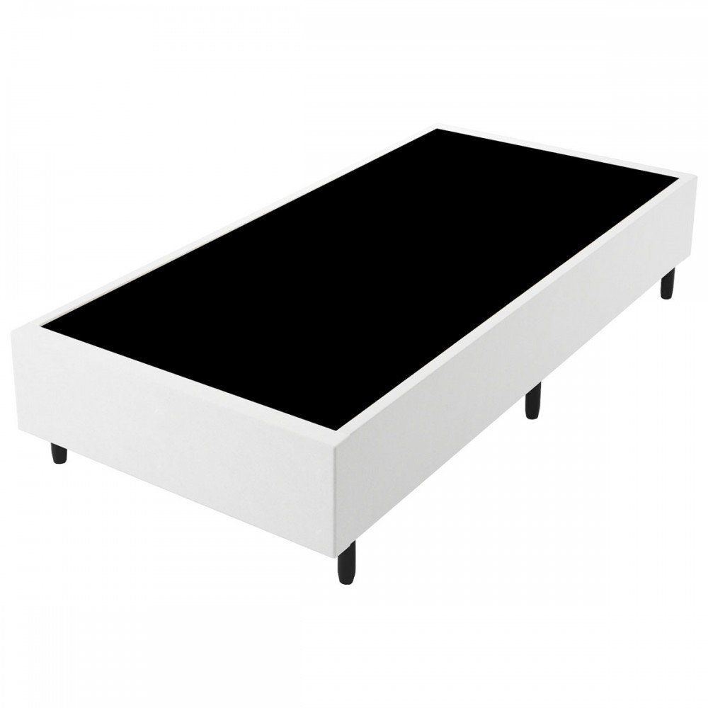 Base De Cama Box Solteiro Fit X Cm Branco Vian Madeiramadeira