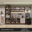 Ver imagem 6 de Armário de Cozinha Completa 330cm Rustic/crema Agata Madesa 01