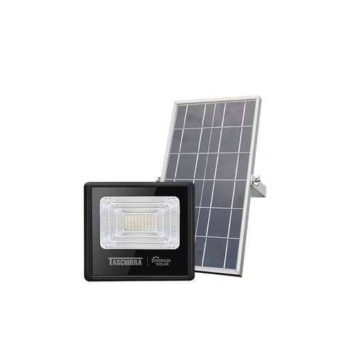 Refletor Led Solar Tr Sun 25w Preto Luz Branco Frio 6500K Taschibra