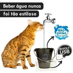 Bebedouro Torneira Fonte para Gato Magicat Black Bivolt - 2 Bebedouro Torneira Fonte para Gato Magicat Black Bivolt - 2