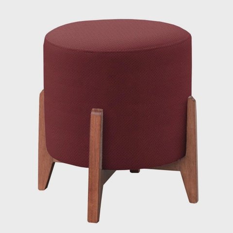 Puff Decorativo Banqueta Thor Luxo Veludo - Terracota