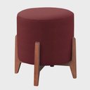 Ver imagem 1 de Puff Decorativo Banqueta Thor Luxo Veludo - Terracota