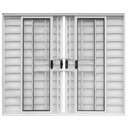 Ver imagem 1 de Janela de Correr Alumínio Branco 06f Veneziana C/grade Classic