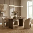 Ver imagem 1 de Mesa de Jantar 180cm 100% Madeira Maciça Orgânica Capuccino