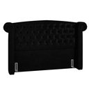 Ver imagem 6 de Cabeceira Cama Box King 195cm Provença P02 Sintético Preto - Mpozenato