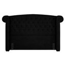 Ver imagem 5 de Cabeceira Cama Box King 195cm Provença P02 Sintético Preto - Mpozenato