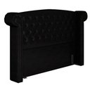 Ver imagem 1 de Cabeceira Cama Box King 195cm Provença P02 Sintético Preto - Mpozenato
