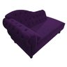 Recamier Diana 140cm Lado Direito Suede Roxo - 5