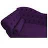 Recamier Diana 140cm Lado Direito Suede Roxo - 4