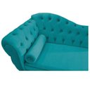 Ver imagem 4 de Recamier Diana 1,85M Lado Direito Suede Azul Turquesa - Doce Sonho Móveis