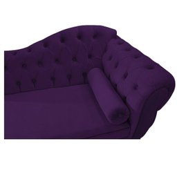 Recamier Diana 140cm Lado Esquerdo Suede Roxo - 4