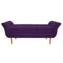 Ver imagem 3 de Recamier Estofado Ari 1,40M Casal Suede Roxo - Doce Sonho Móveis