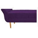 Ver imagem 6 de Recamier Estofado Ari 1,40M Casal Suede Roxo - Doce Sonho Móveis