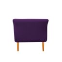 Ver imagem 5 de Recamier Estofado Ari 1,40M Casal Suede Roxo - Doce Sonho Móveis