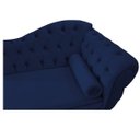 Ver imagem 4 de Recamier Diana 1,60M Lado Esquerdo Suede Azul Marinho - Doce Sonho Móveis