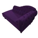 Ver imagem 5 de Recamier Diana 1,85M Lado Esquerdo Suede Roxo - Doce Sonho Móveis