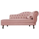 Ver imagem 2 de Recamier Diana 1,85M Lado Esquerdo Suede Rosê - Doce Sonho Móveis