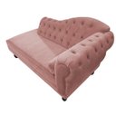 Ver imagem 5 de Recamier Diana 1,85M Lado Esquerdo Suede Rosê - Doce Sonho Móveis