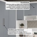 Ver imagem 5 de Quarto de Canto Queen com Guarda Roupas Cabeceira Alpes Luciane Móveis