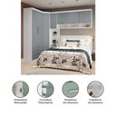 Ver imagem 5 de Quarto de Canto Queen com Guarda Roupas Cabeceira Alpes Luciane Móveis
