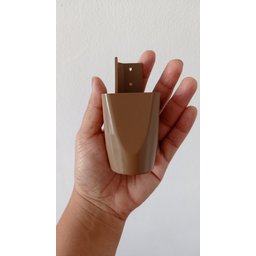 Kit com 6 Pés de Roupeiros Armarios 7cm Mari Marrom Plástico - 4
