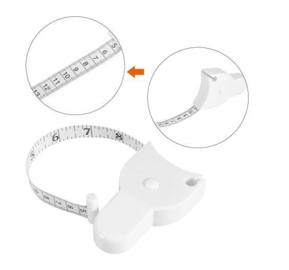 Fita Métrica Medição Corporal Circunferência Ergonômica 1,5m - 7