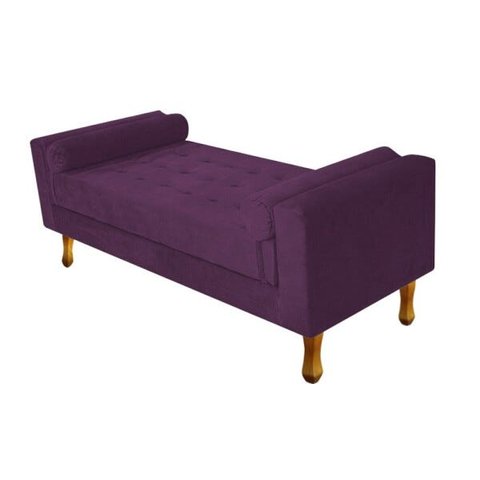 Recamier Félix Casal 140cm Suede Roxo