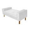 Recamier Félix Casal 140cm Suede Branco - 1