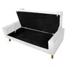 Recamier Félix Casal 140cm Suede Branco - 6
