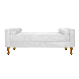 Recamier Félix Casal 140cm Suede Branco - 2