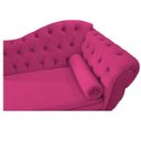 Ver imagem 4 de Recamier Diana 1,85M Lado Esquerdo Suede Pink - Doce Sonho Móveis