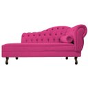 Ver imagem 2 de Recamier Diana 1,85M Lado Esquerdo Suede Pink - Doce Sonho Móveis