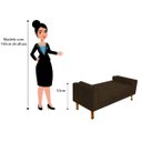Ver imagem 5 de Recamier Félix King Size 1,95M Suede Marrom - Doce Sonho Móveis